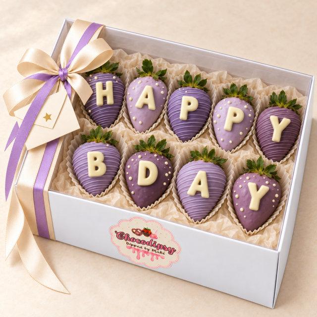 Happy Bday Strawberry Box