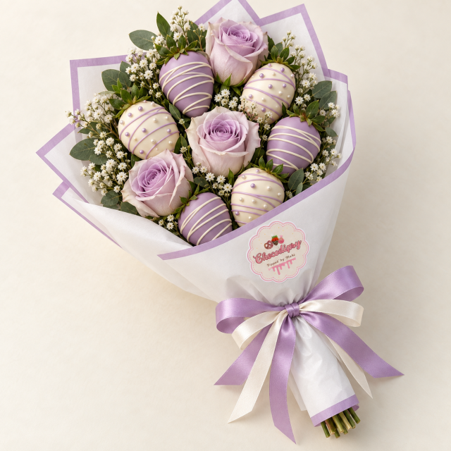 Lavender Bloom Berry Bouquet